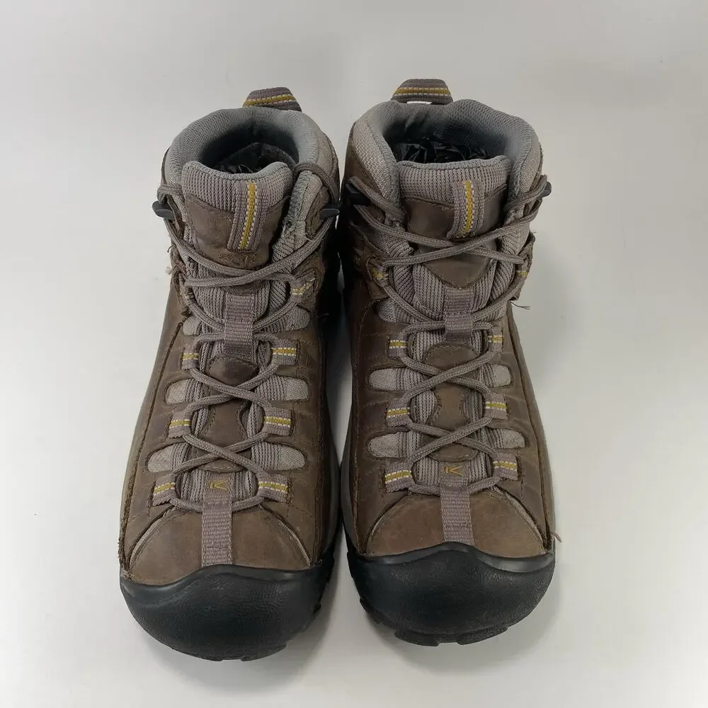 KEEN Targhee II Mid Brown Boots Womens Size 9 Waterproof Trail Hiker Comfort